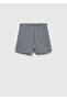 Houndstooth Patterned Shorts - 3