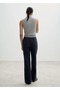 Straight-Cut Chalk Striped Trousers - 4
