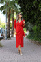 Red Polka Dot Dress - 3