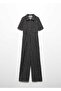 Short-Sleeved Tweed Jumpsuit - 3