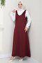 Burgundy River Knitted Gilet Dress - HM2389 - 7