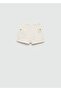 Patterned cotton shorts