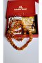 Drop Amber Large Grains Natural Unisex Necklace Bracelet Set - 4