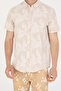 Men's Stone Color Short Sleeve Shirt - 50263878 -Vr049 - 5
