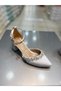 Shah Short Heel Satin Stone Evening Dress Shoes - 3