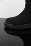Size 31-35 Pinocchio Hamburg Girl's Black Color Boots - 4