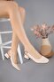 Lois Guaranteed Open Back Square Toe Women's Short Heeled Shoes - 5