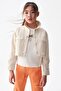 08-14 Years Old Girl's Mink Color Nature Jacket - 3