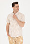 Men's Stone Color Short Sleeve Shirt - 50263878 -Vr049 - 3