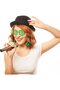 Delux Series Entertainment Equipment Celebration Supplies Show Product Disco Bulk Party Glasses with Earrings Green Color - 7