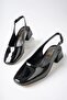 Lois Guaranteed Open Back Square Toe Women's Short Heeled Shoes - 2