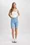 Women's Denim&Canvas Shorts A1958Ax/Nm39 Lt.Blue - 2