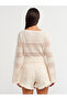 10587 Boat Neck Scrolled Crop Sweater-Ecru - 2