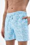 Ar-Ma Men's Sea Shorts Unprinted Patterned Two-Pocket Sea Shorts Regular Fit Micro Y25525278001 Blue-M1 - 2