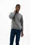 Ar-Ma Men's Crew Neck Sweatshirt Basic Without Print Without Pockets Knitted Fabric Regular Fit 70% Cotton 30% Poly