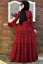 Noble Red Floral Dress