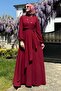 Wish Burgundy Dress - 4