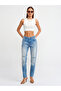 71440 Low Waist Comfort Lycra Denim Trousers-blue
