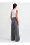 71049 Cotton Loose Leg Pantalon-Smoked - 2