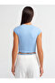 30899 Top-Blue with Gathered Side Detail - 2
