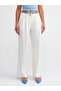 71284 Denim Waistband Trousers - White - 3