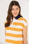 Women's Orange Polo Neck T-Shirt 50263969-Vr051 - 3