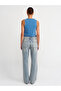 71426 Low Waist Snow Wash Denim Trousers-Tint - 2