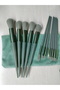 13 Pieces Makeup Brush Set Professional Makeup Beauty Set with Portable Case Green - 3