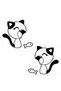 Cat and Fish Auto Domestic Production A+Quality 25 X 22 cm Durable