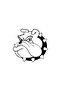 Angry Bulldog Auto Custom New Quality Quality Sticker Black 30 X 30 cm