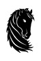 Fluffy Mane Horse Auto Domestic Production A+Quality Black 20 X 32 cm Durable