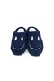 Smiley Navy Blue Women's House Slippers