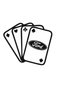 Domestic Production for Ford Playing Cards Auto Domestic Production A+Quality Black 13*11 cm Durable