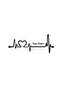 Heartbeat Auto Quality Sticker (Shipped by Ecnrshop) 30 cm