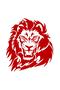 Lion Design Auto custom new sticker Red 20*17 Cm