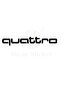Domestic Production for Audi Quattro Domestic Production A+Quality Black 2 Pieces 30*5 cm Durable