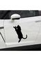 Funny Cat Design Removable Waterproof Auto Custom New Sticker 2 Pieces 14*18 cm