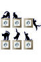 6-Outlet Socket Cat Special Production Set Black Label Wall Special Production