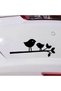 Cartoon Birds Design Auto Domestic Production A+Quality Black 18*8 cm Durable