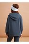 Anthracite Petite Straight Long Sleeve Women's Hoodie - 5