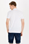 Men's White Basic Polo Neck T-Shirt 50264891 -Vr013 - 5