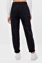 Women's Black Elastic Waist Jeans - 2