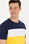 Men's Dark Yellow Crew Neck T-Shirt 50264953-Vr094 - 2
