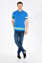 Men's Cobalt Blue Polo Collar T-Shirt 50264983-VR045 - 4