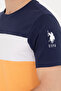 Men's Orange Crew Neck T-Shirt 50264953-Vr051 - 7