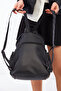 Women's Multi-Compartment Wash Leather Backpack - 3