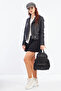 Women's Multi-Compartment Wash Leather Backpack - 4