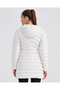 W Essential Maxi Length Hooded Jacket Women's White Coat S212005-102 - 5