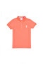 Girl's Salmon Polo Neck Basic T-Shirt 50265668 -Vr047