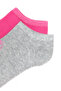 Women's Gray Melange 2-Piece Socks 50265736-Vr086 - 2